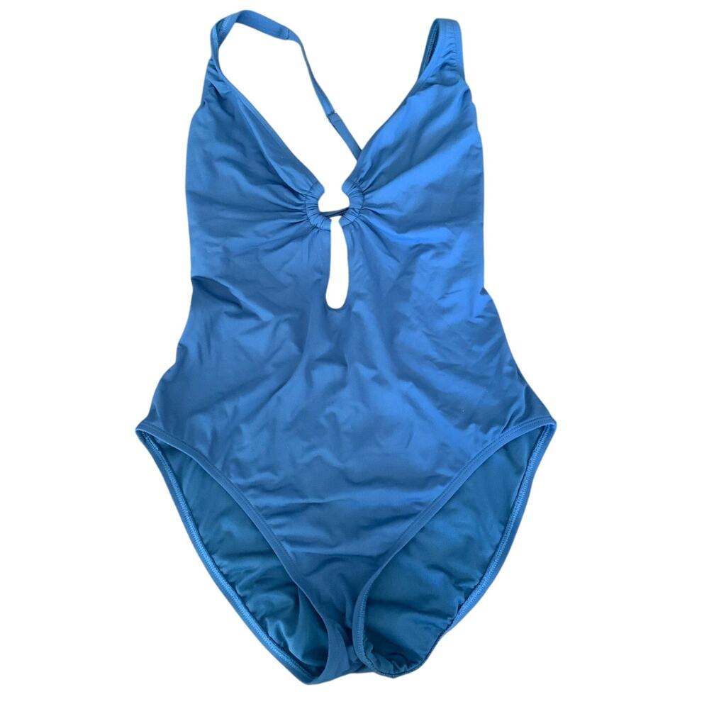 Bleuโ Rod Beattie Ring Me Up Cross Back One Piece Swimsuit size 10
